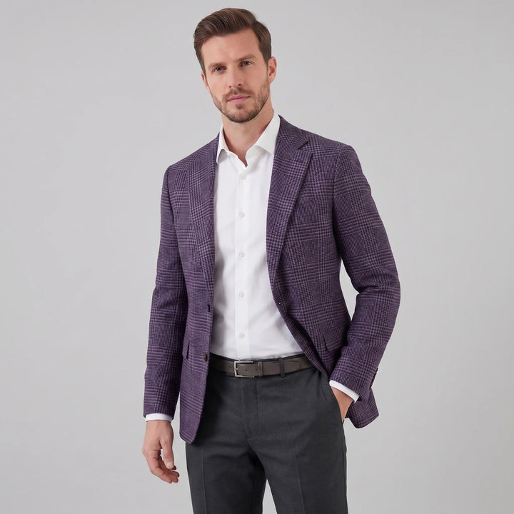 Heren blazer met ruit