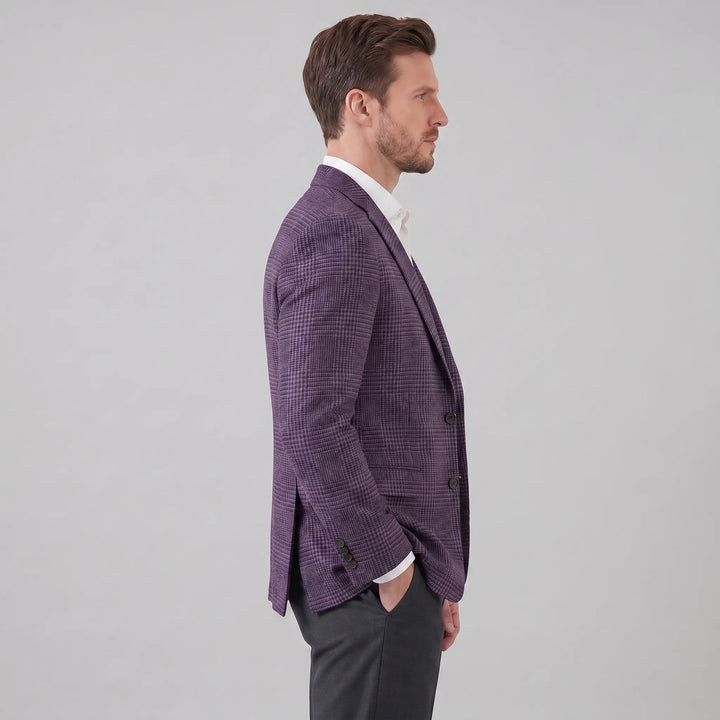 Heren blazer met ruit