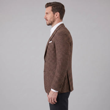 Heren blazer met ruit