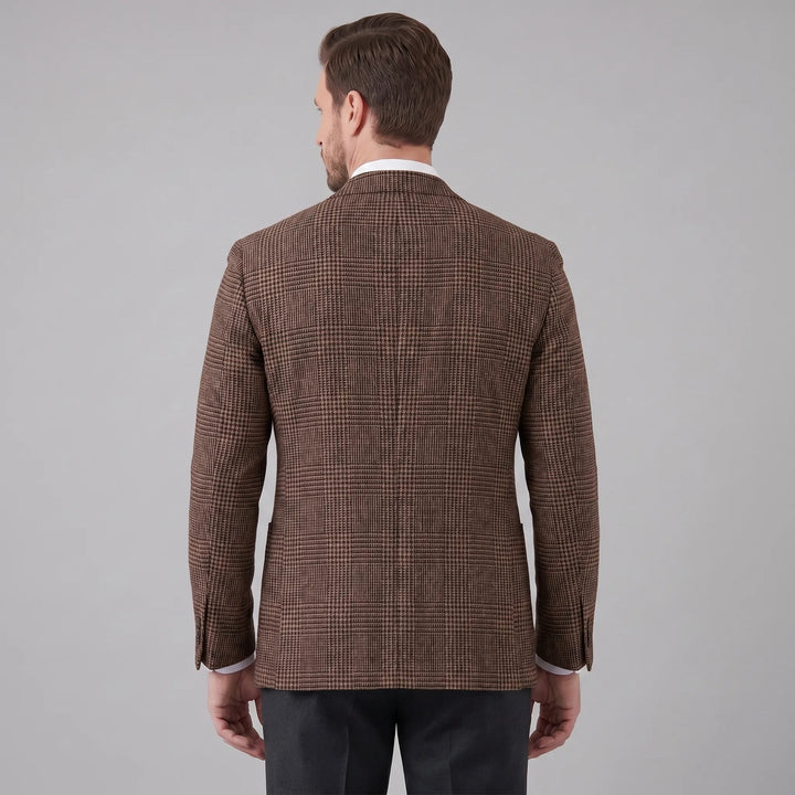 Heren blazer met ruit