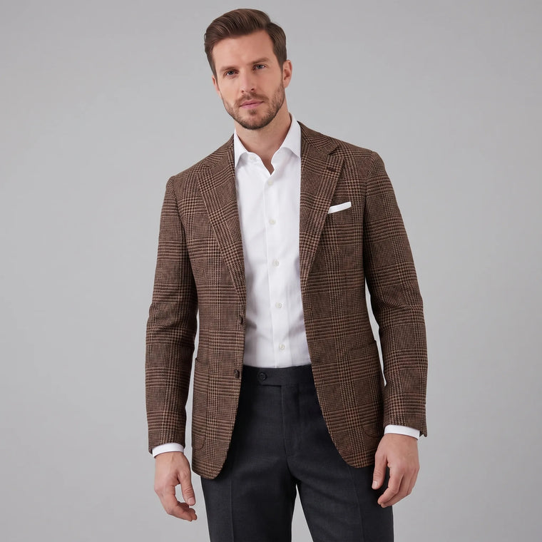 Heren blazer met ruit