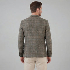 Checked blazer met lange mouwen