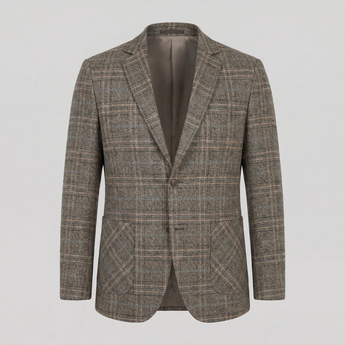 Checked blazer met lange mouwen