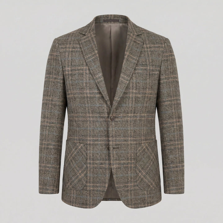 Checked blazer met lange mouwen