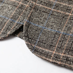 Checked blazer met lange mouwen