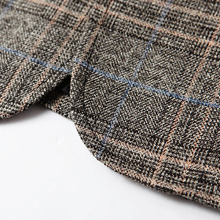 Checked blazer met lange mouwen