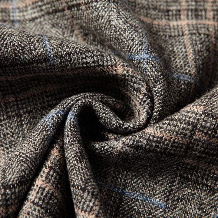 Checked blazer met lange mouwen