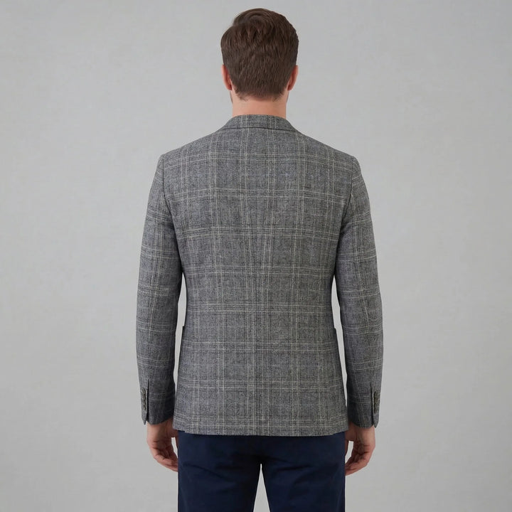 Checked blazer met lange mouwen