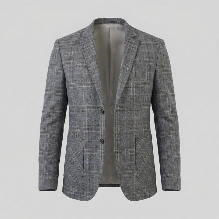 Checked blazer met lange mouwen