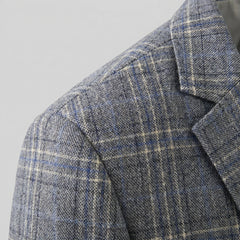 Checked blazer met lange mouwen