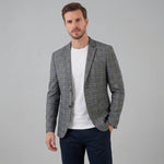 Checked blazer met lange mouwen