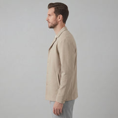 Beige blazer met knopen