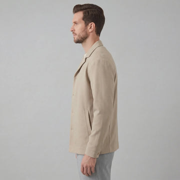 Beige blazer met knopen