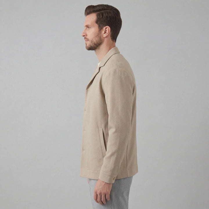 Beige blazer met knopen