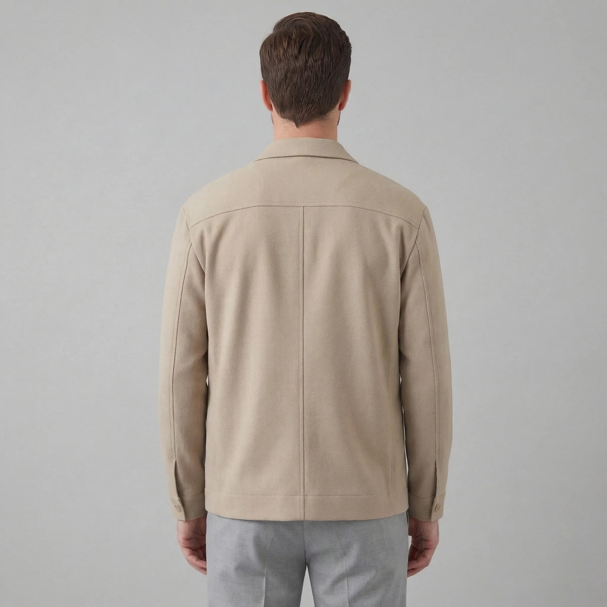 Beige blazer met knopen