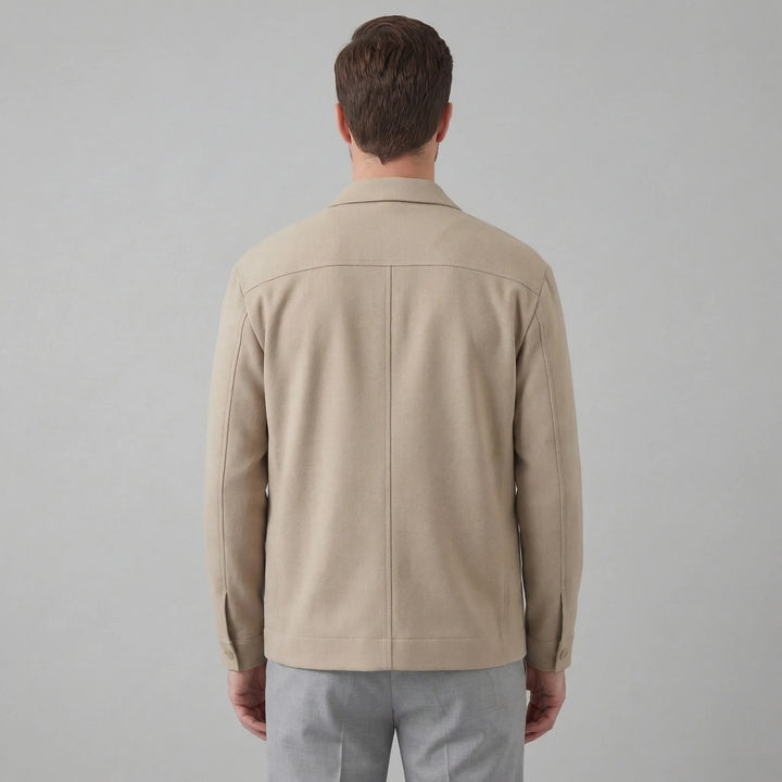 Beige blazer met knopen