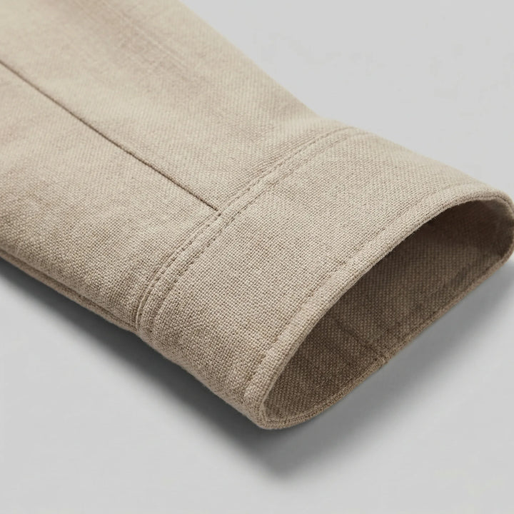 Beige blazer met knopen
