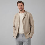Beige blazer met knopen