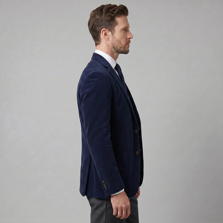 Heren corduroy blazer met vest