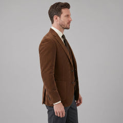 Heren corduroy blazer met vest
