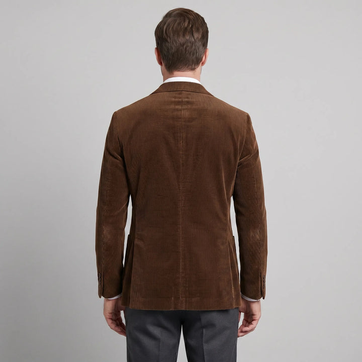Heren corduroy blazer met vest