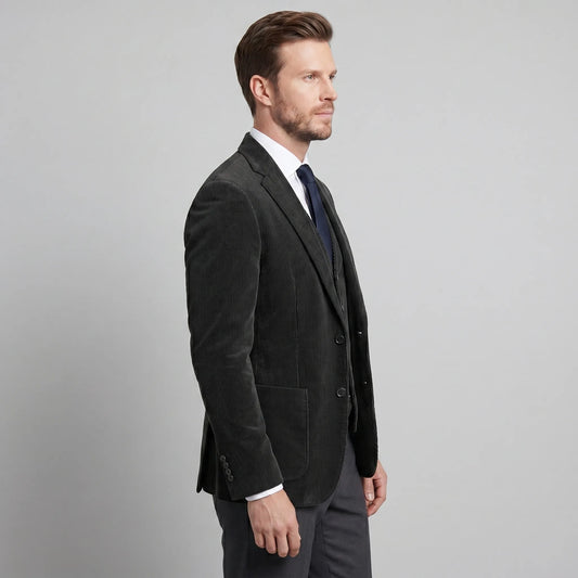 Heren corduroy blazer met vest