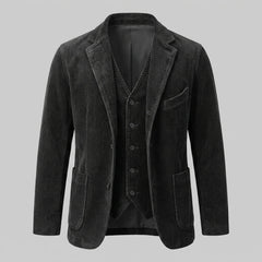 Heren corduroy blazer met vest