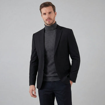 Slim fit blazer met lange mouwen
