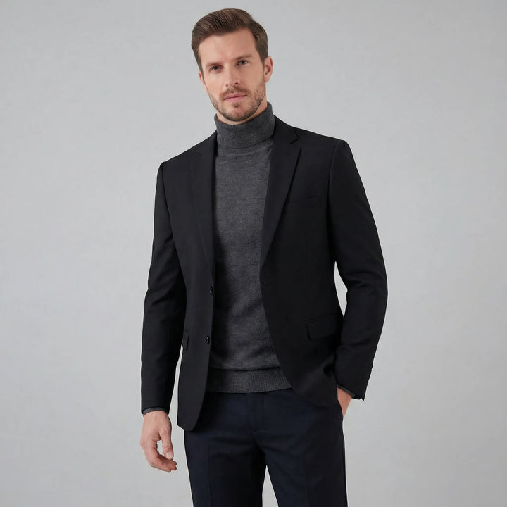 Slim fit blazer met lange mouwen