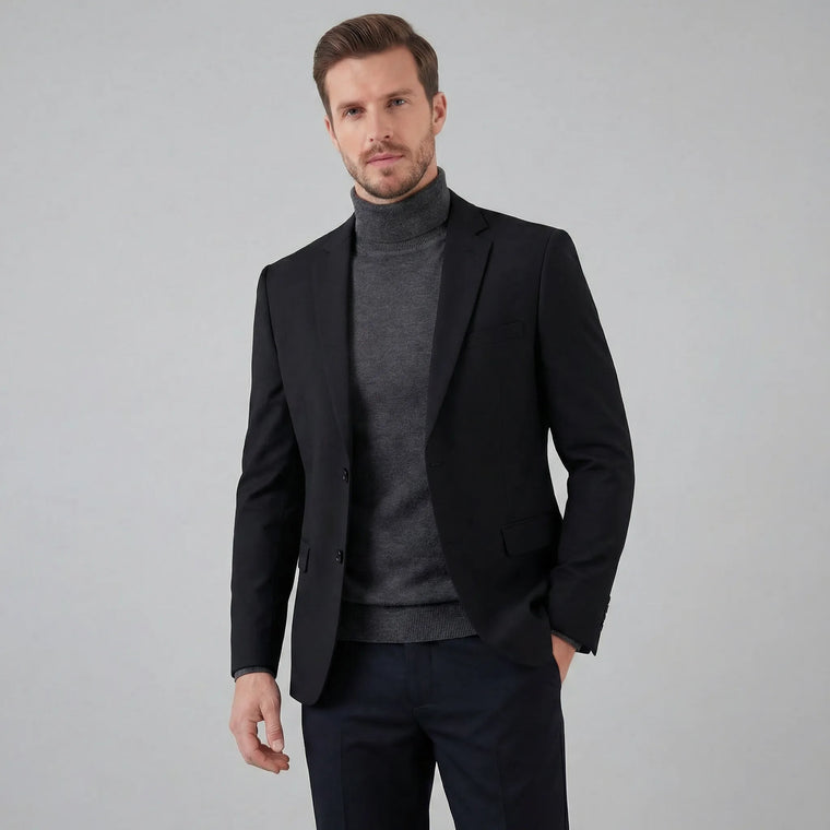 Slim fit blazer met lange mouwen