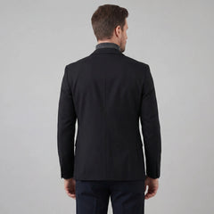 Slim fit blazer met lange mouwen