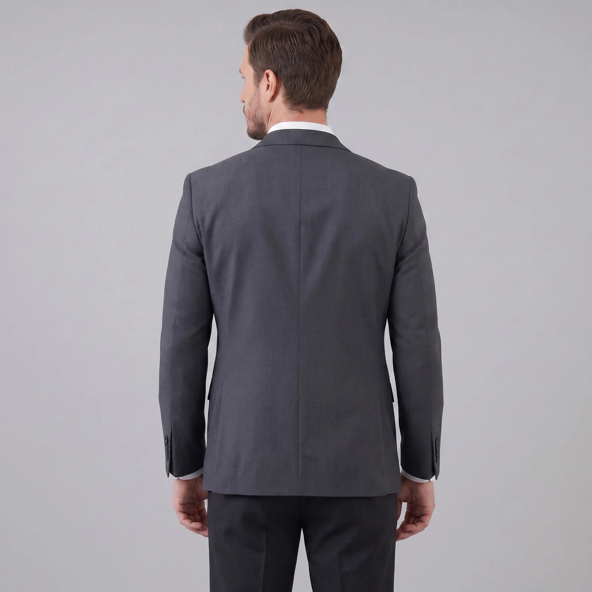 Slim fit blazer met lange mouwen