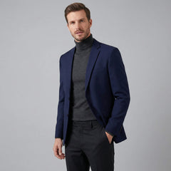 Slim fit blazer met lange mouwen