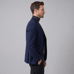Slim fit blazer met lange mouwen