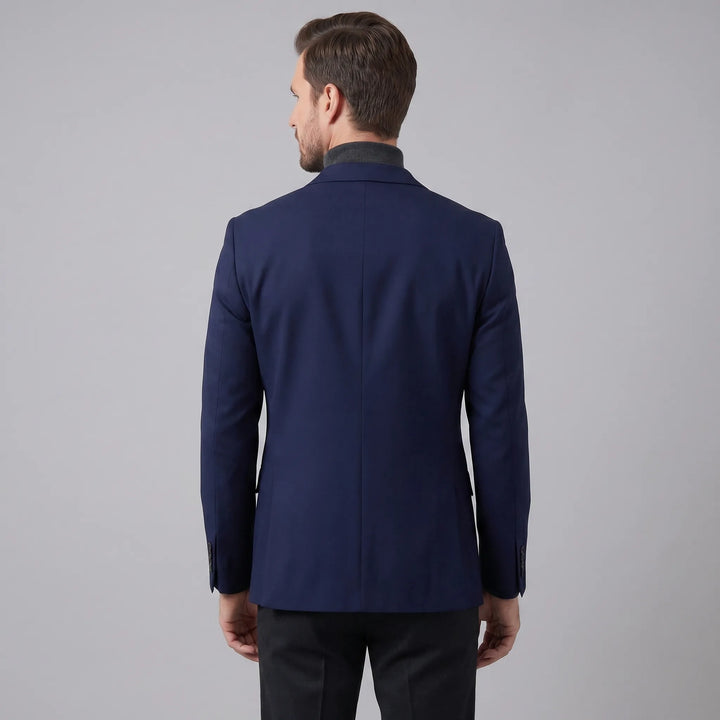Slim fit blazer met lange mouwen