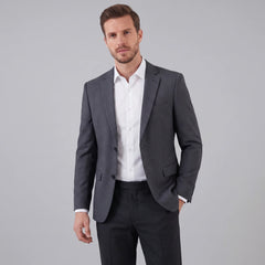 Slim fit blazer met lange mouwen