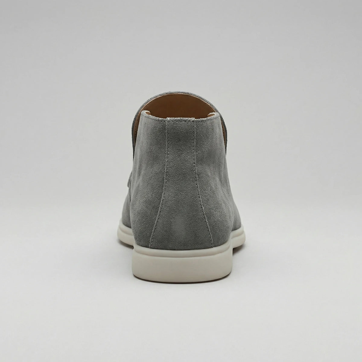 High-top suede loafers