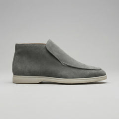 High-top suede loafers