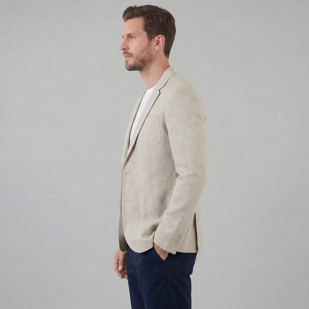 Heren blazer met knopen