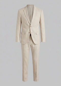 Linnen blend pak slim fit