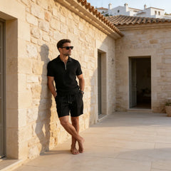 Polo en shorts set