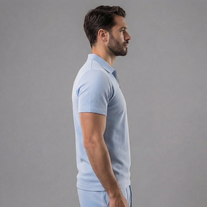 Polo shirt met korte mouwen en shorts