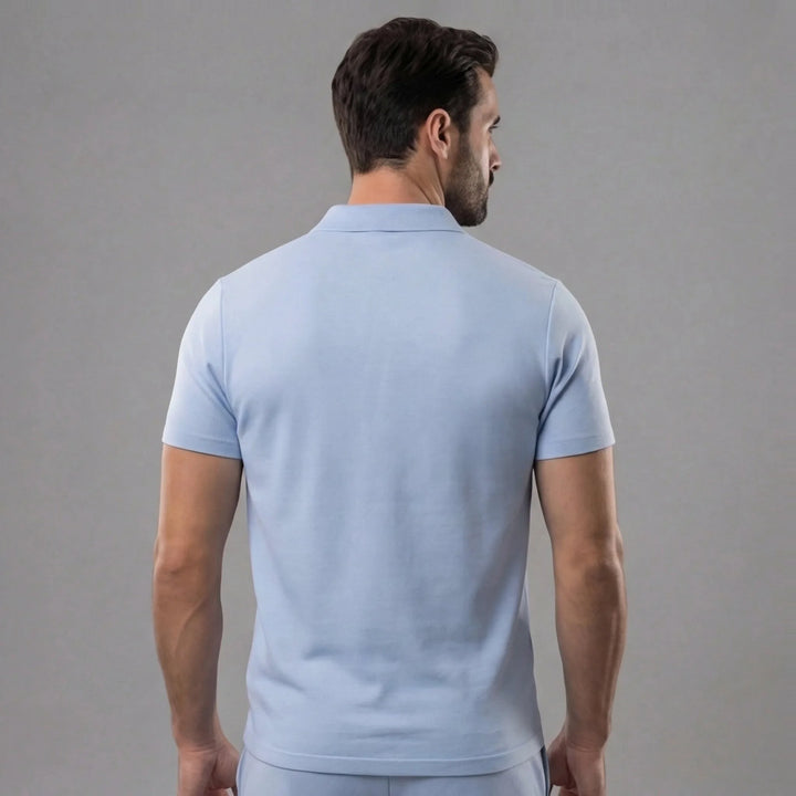 Polo shirt met korte mouwen en shorts