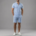 Polo shirt met korte mouwen en shorts
