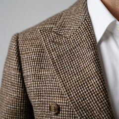 Double-breasted blazer met check patroon