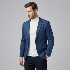 Heren blazer met V-hals