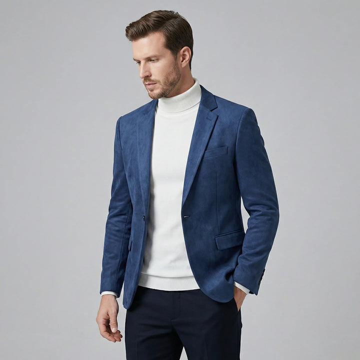 Heren blazer met V-hals