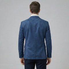 Heren blazer met V-hals