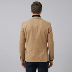 Heren blazer met V-hals