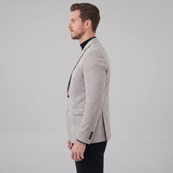 Heren blazer met V-hals